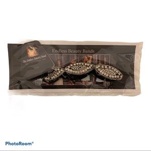 Black Headband with Silver Rhinestones | Headweap